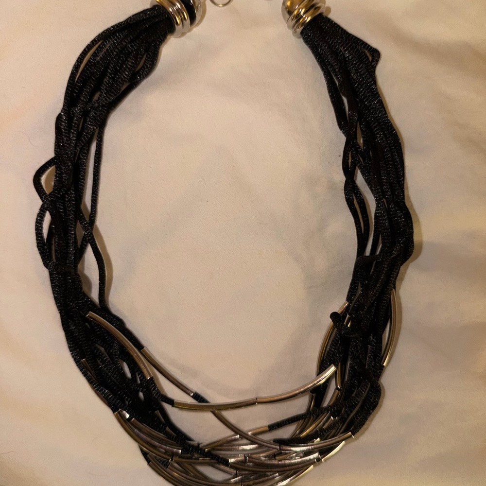 Black and Silver Necklace